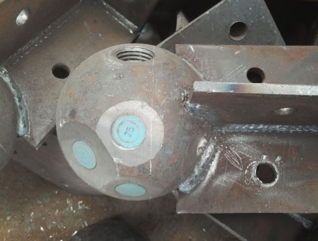 海伦螺栓球球塞，网架配件